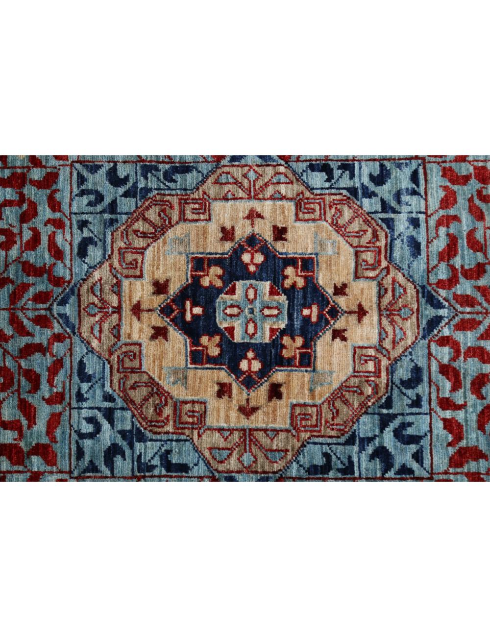 Mamluk 11' 8" X 14' 11" Hand-Knotted Wool Rug 11' 8" X 14' 11" (356 X 455) / Blue / Blue