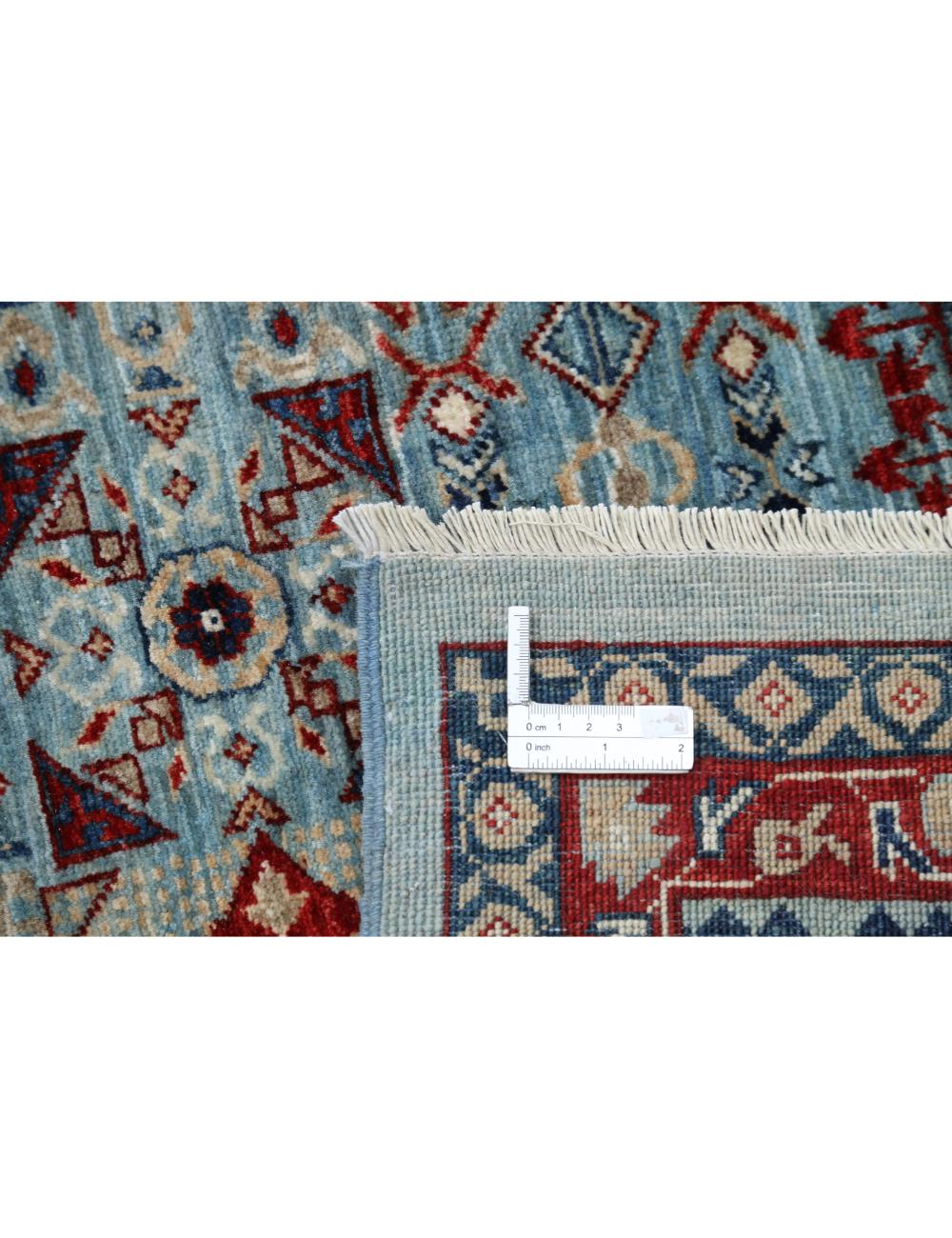 Mamluk 11' 8" X 14' 11" Hand-Knotted Wool Rug 11' 8" X 14' 11" (356 X 455) / Blue / Blue