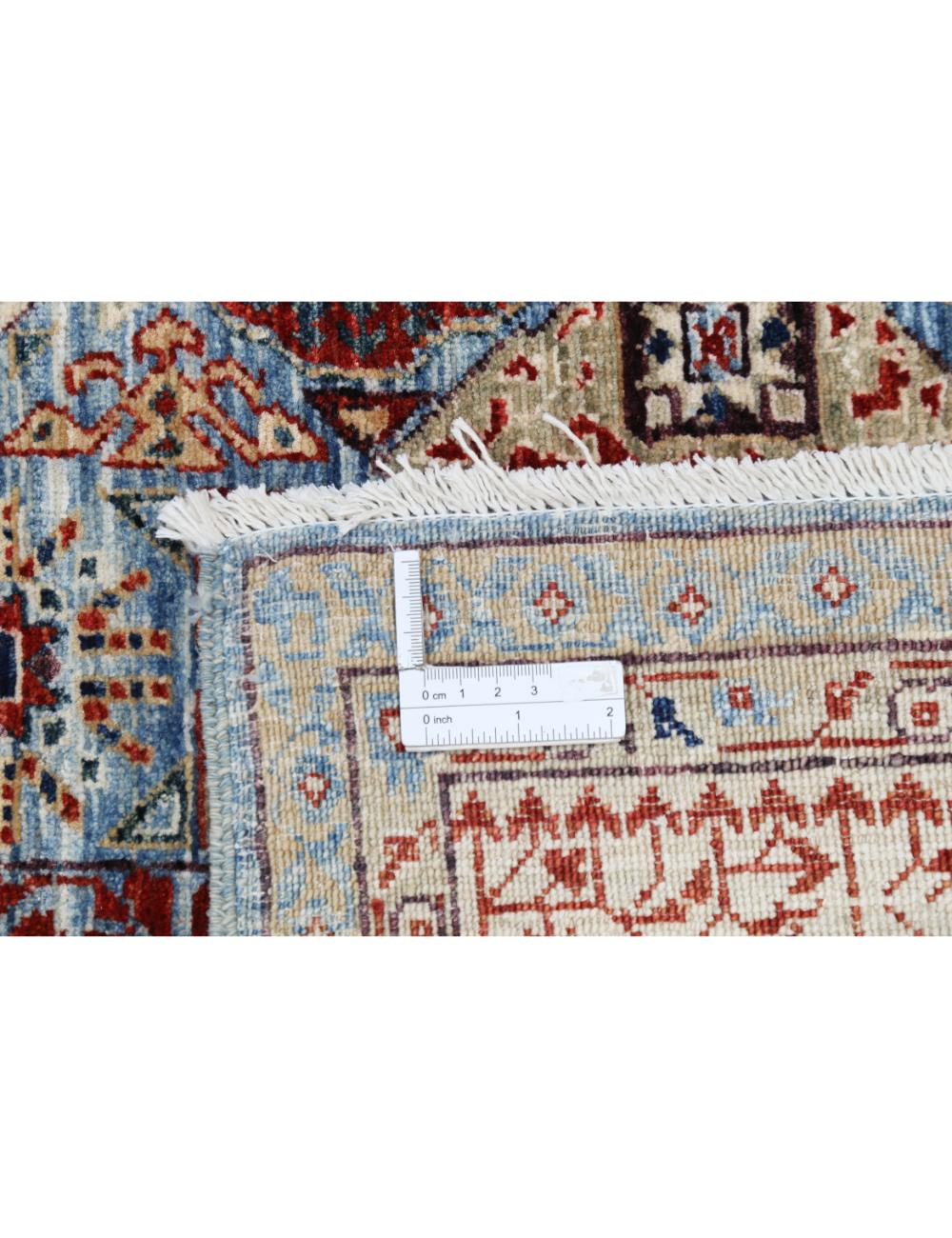 Mamluk 8' 1" X 9' 9" Hand-Knotted Wool Rug 8' 1" X 9' 9" (246 X 297) / Blue / Ivory