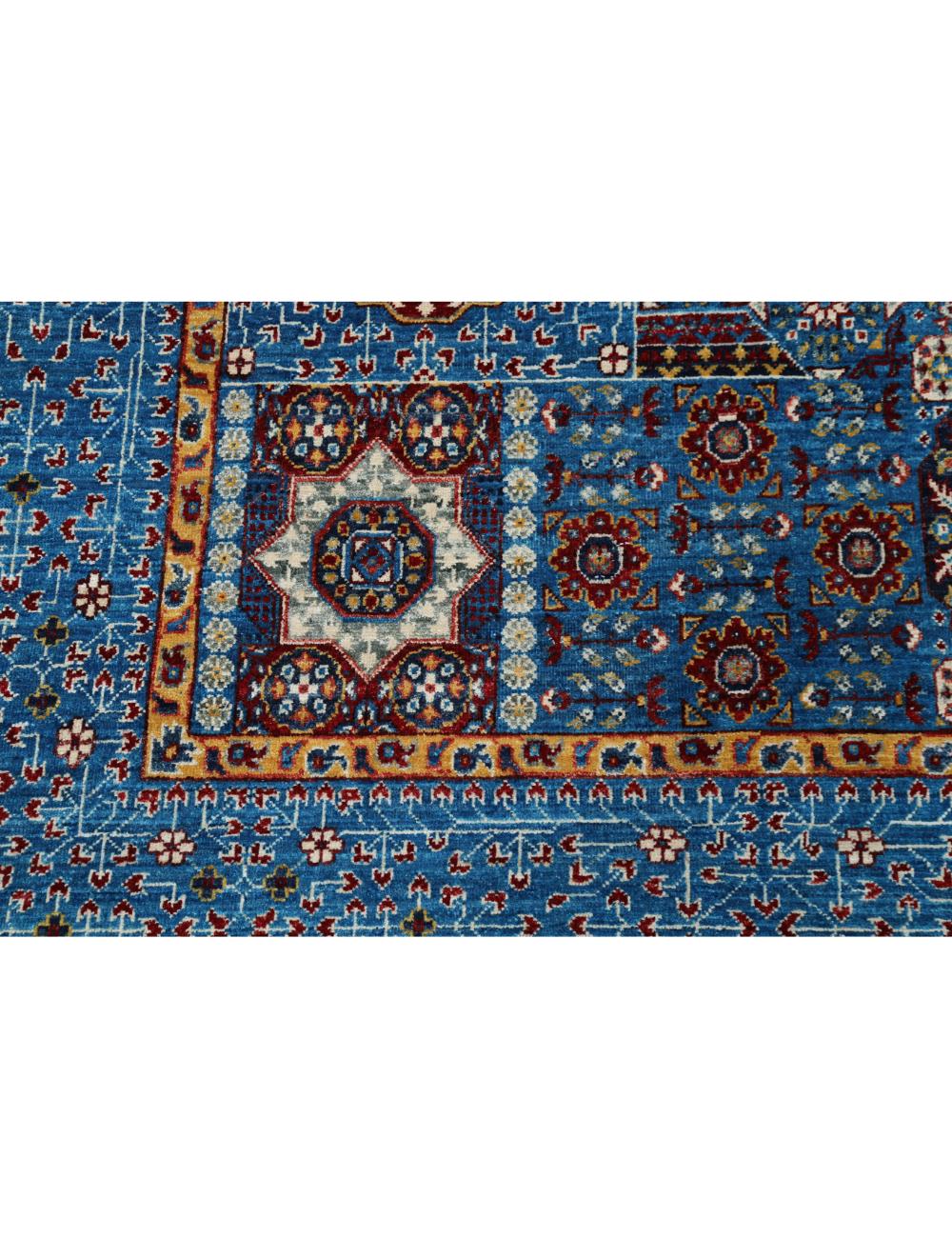 Mamluk 7' 11" X 10' 4" Hand-Knotted Wool Rug 7' 11" X 10' 4" (241 X 315) / Teal / Red