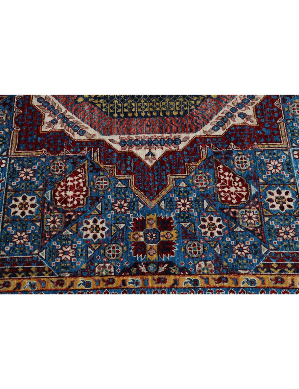 Mamluk 7' 11" X 10' 4" Hand-Knotted Wool Rug 7' 11" X 10' 4" (241 X 315) / Teal / Red