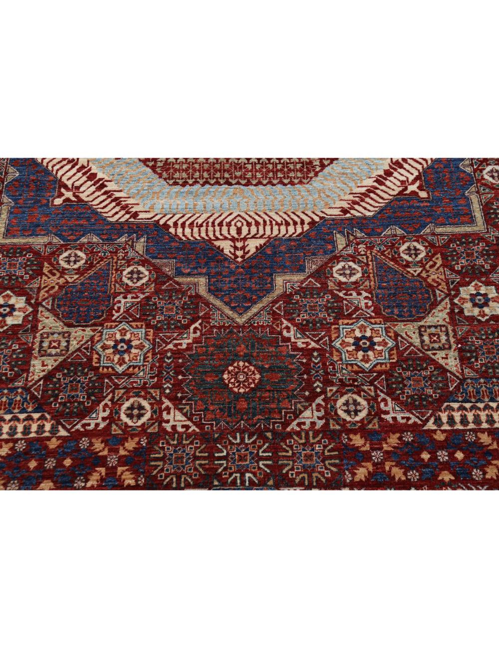 Mamluk 9' 0" X 11' 9" Hand-Knotted Wool Rug 9' 0" X 11' 9" (274 X 358) / Red / Ivory