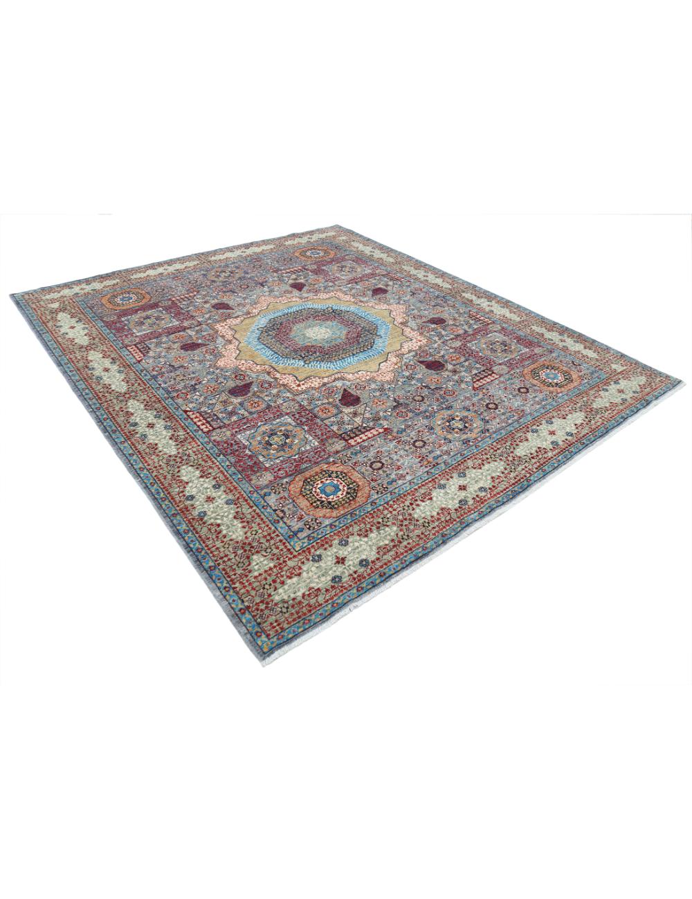 Mamluk 8' 2" X 9' 9" Hand-Knotted Wool Rug 8' 2" X 9' 9" (249 X 297) / Grey / Gold