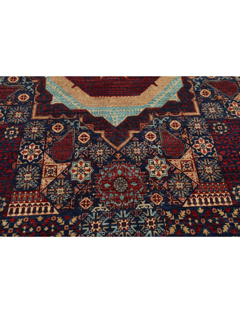 Mamluk 9' 10" X 14' 7" Hand-Knotted Wool Rug 9' 10" X 14' 7" (300 X 445) / Blue / Red