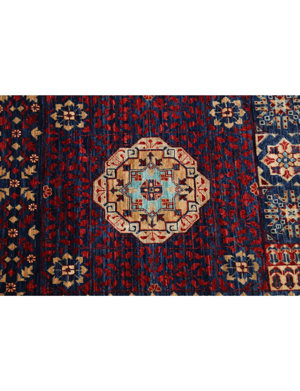 Mamluk 9' 10" X 14' 7" Hand-Knotted Wool Rug 9' 10" X 14' 7" (300 X 445) / Blue / Red