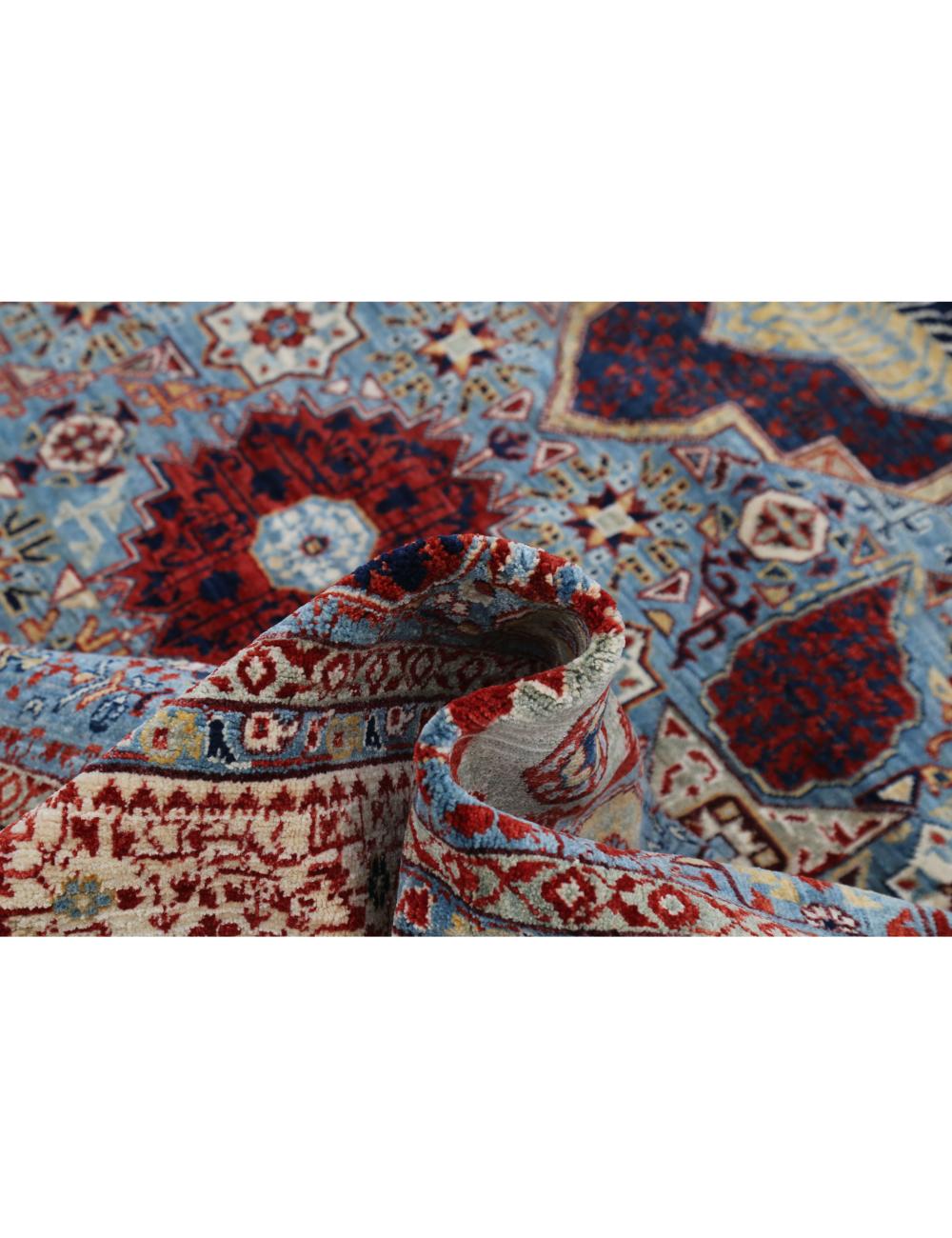 Mamluk 8' 10" X 12' 3" Hand-Knotted Wool Rug 8' 10" X 12' 3" (269 X 373) / Blue / Ivory