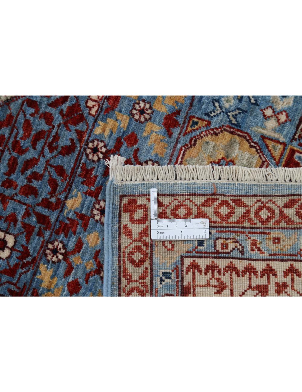 Mamluk 8' 10" X 12' 3" Hand-Knotted Wool Rug 8' 10" X 12' 3" (269 X 373) / Blue / Ivory