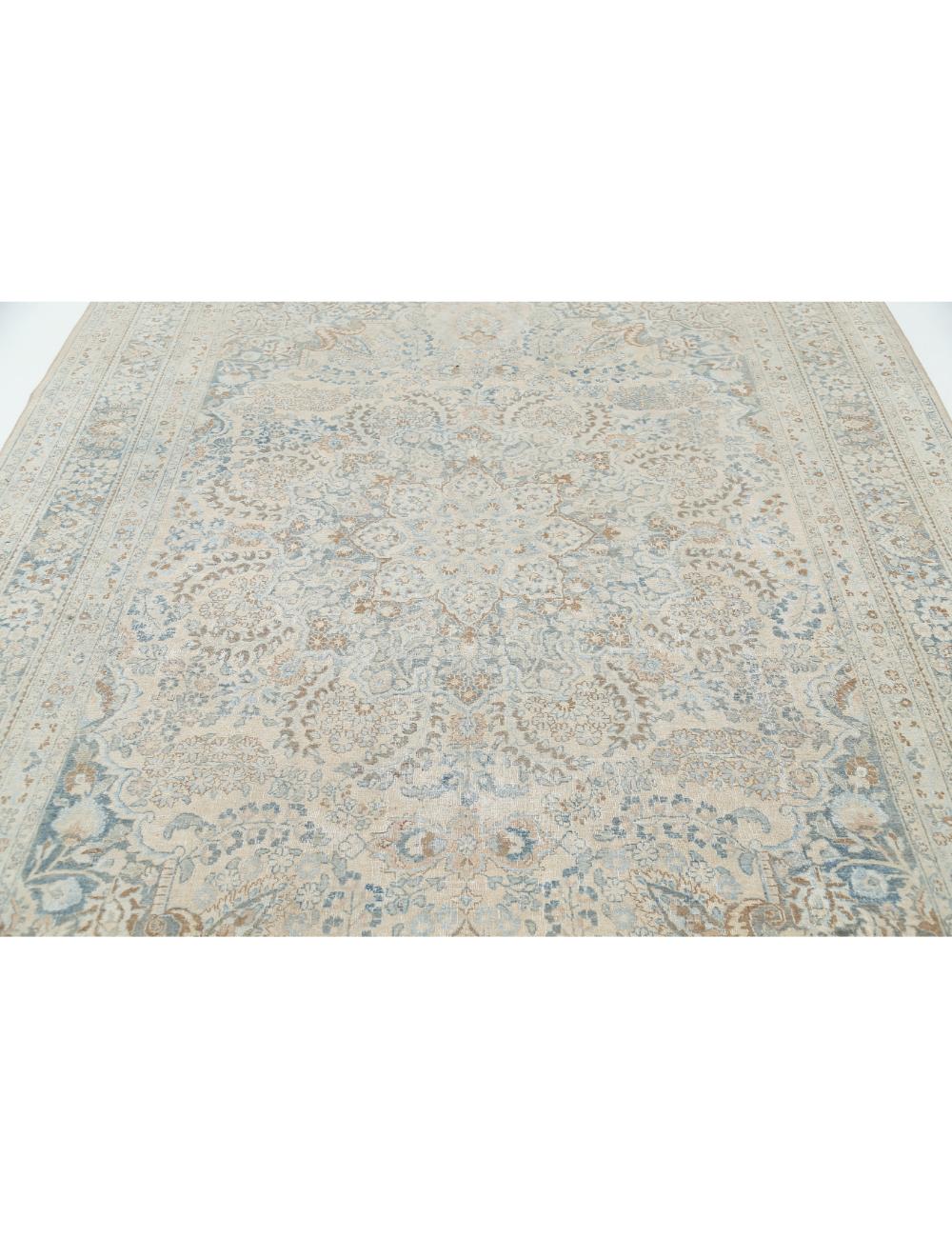 Mashad 8' 0" X 11' 0" Hand-Knotted Wool Rug 8' 0" X 11' 0" (244 X 335) / Ivory / Grey