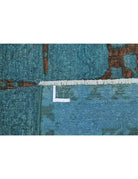 Onyx 3' 5" X 13' 1" Hand-Knotted Wool Rug 3' 5" X 13' 1" (104 X 399) / Teal / Brown