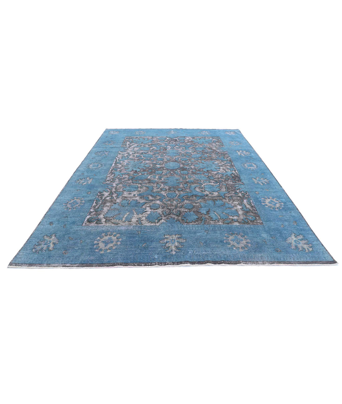 Onyx 8'9'' X 11'7'' Hand-Knotted Wool Rug 8'9'' x 11'7'' (263 X 348) / Blue / Lilac