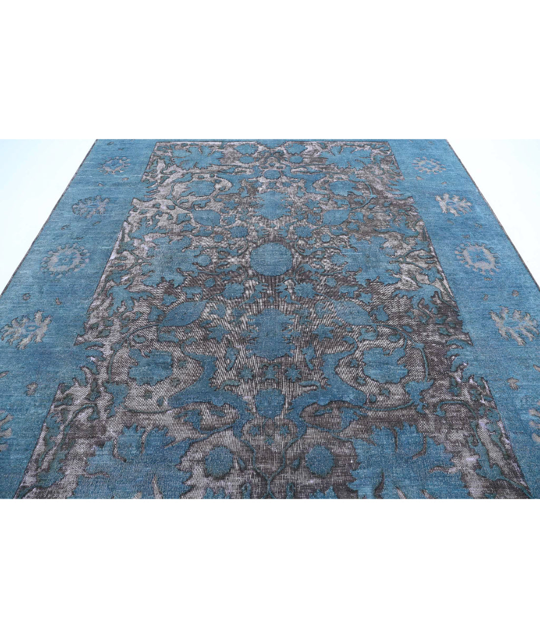 Onyx 8'9'' X 11'7'' Hand-Knotted Wool Rug 8'9'' x 11'7'' (263 X 348) / Blue / Lilac