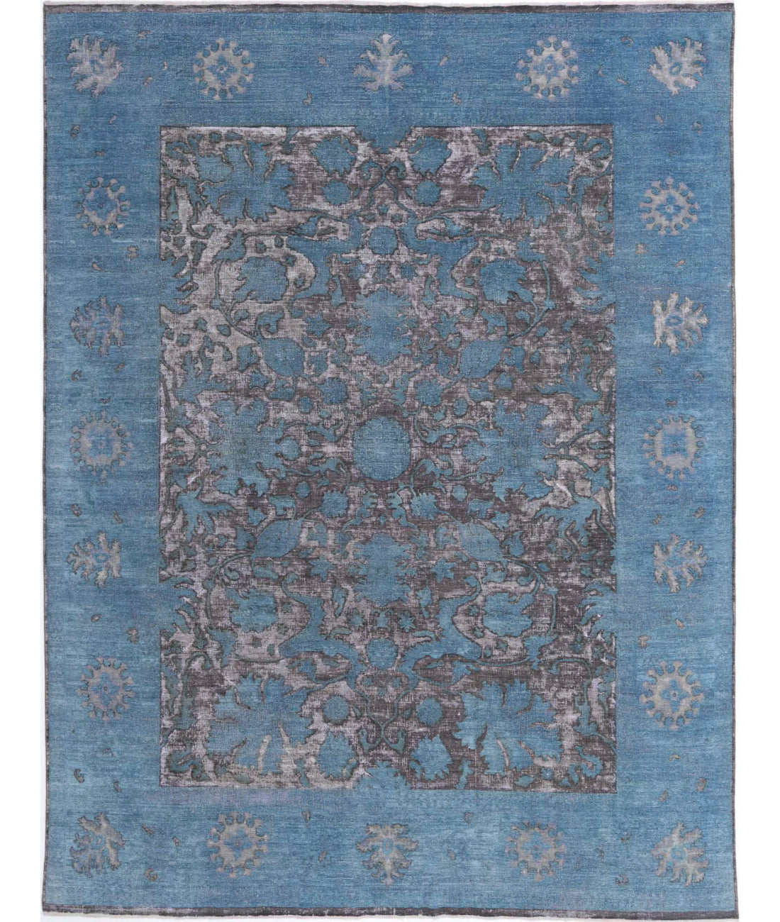 Onyx 8'9'' X 11'7'' Hand-Knotted Wool Rug 8'9'' x 11'7'' (263 X 348) / Blue / Lilac