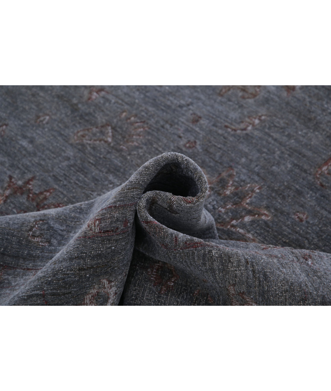 Onyx 6'3'' X 10'1'' Hand-Knotted Wool Rug 6'3'' x 10'1'' (188 X 303) / Grey / Grey