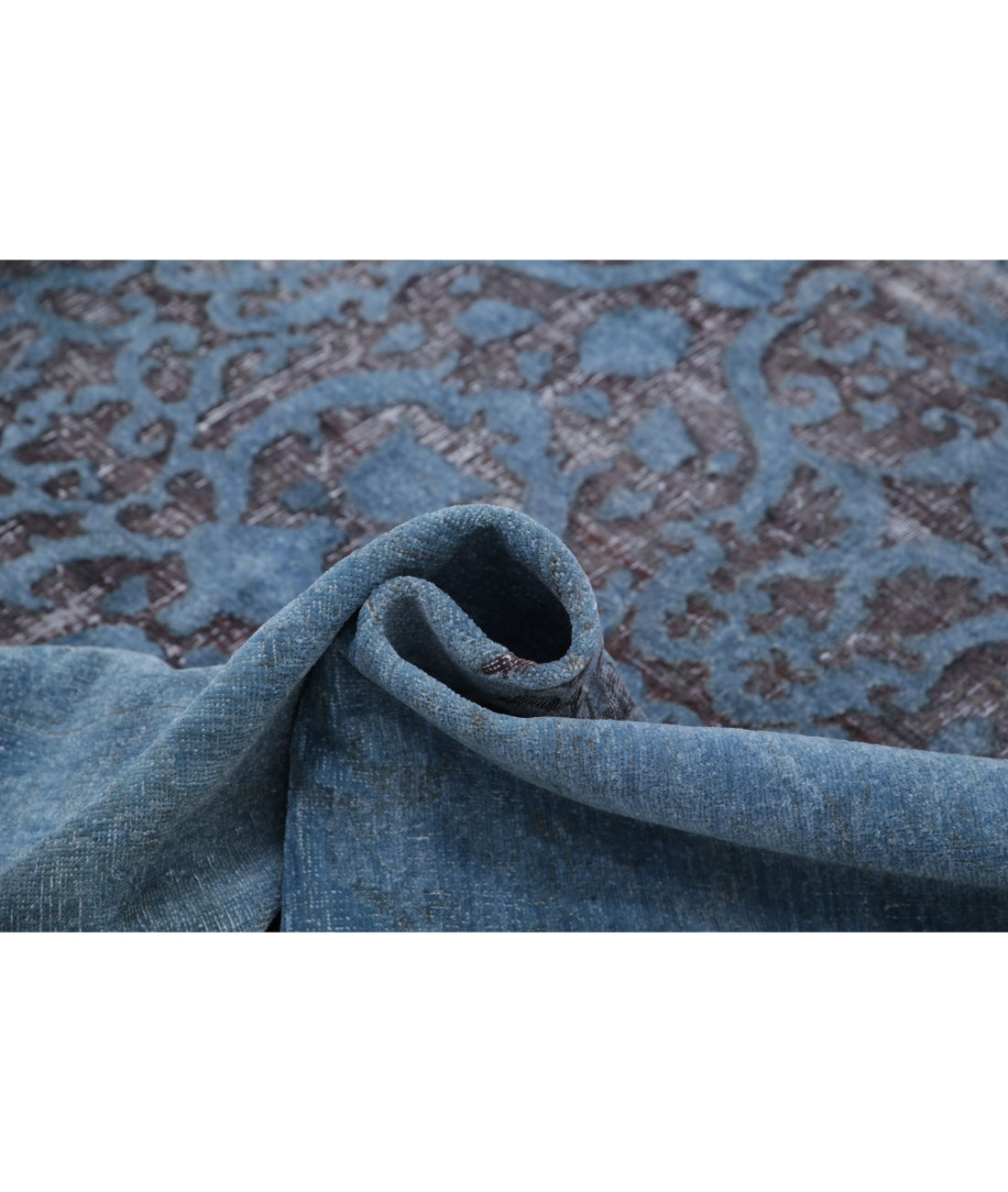 Onyx 7'8'' X 9'7'' Hand-Knotted Wool Rug 7'8'' x 9'7'' (230 X 288) / Blue / Blue