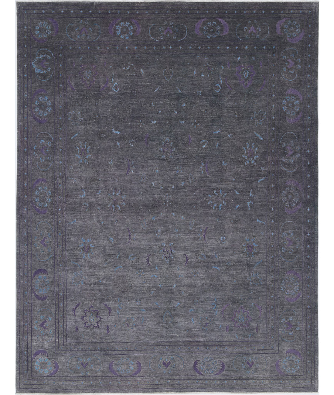 Onyx 11'9'' X 14'11'' Hand-Knotted Wool Rug 11'9'' x 14'11'' (353 X 448) / Grey / Blue
