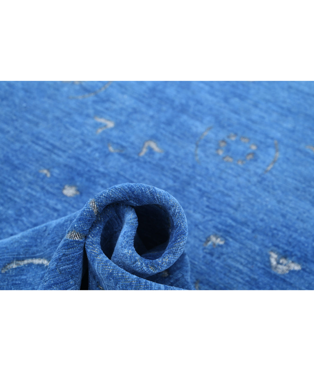 Onyx 8'0'' X 9'7'' Hand-Knotted Wool Rug 8'0'' x 9'7'' (240 X 288) / Blue / Blue