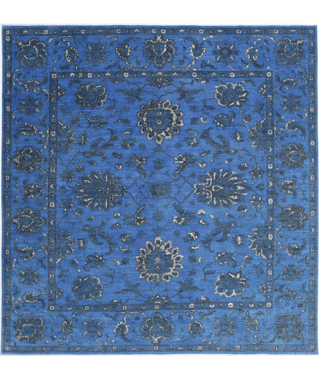 Onyx 11'4'' X 11'6'' Hand-Knotted Wool Rug 11'4'' x 11'6'' (340 X 345) / Blue / Blue