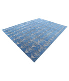 Onyx 8'10'' X 11'9'' Hand-Knotted Wool Rug 8'10'' x 11'9'' (265 X 353) / Blue / Blue