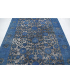 Onyx 6'2'' X 8'6'' Hand-Knotted Wool Rug 6'2'' x 8'6'' (185 X 255) / Blue / Blue