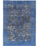 Onyx 6'2'' X 8'6'' Hand-Knotted Wool Rug 6'2'' x 8'6'' (185 X 255) / Blue / Blue