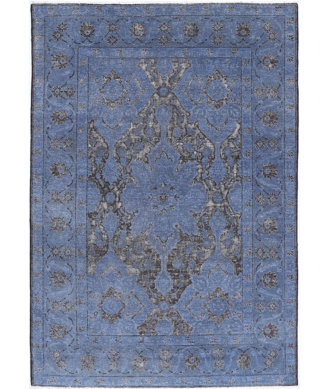 Onyx 4'1'' X 6'1'' Hand-Knotted Wool Rug 4'1'' x 6'1'' (123 X 183) / Grey / Grey