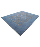 Onyx 9'2'' X 11'7'' Hand-Knotted Wool Rug 9'2'' x 11'7'' (275 X 348) / Blue / Grey