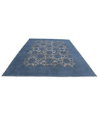 Onyx 9'2'' X 11'7'' Hand-Knotted Wool Rug 9'2'' x 11'7'' (275 X 348) / Blue / Grey