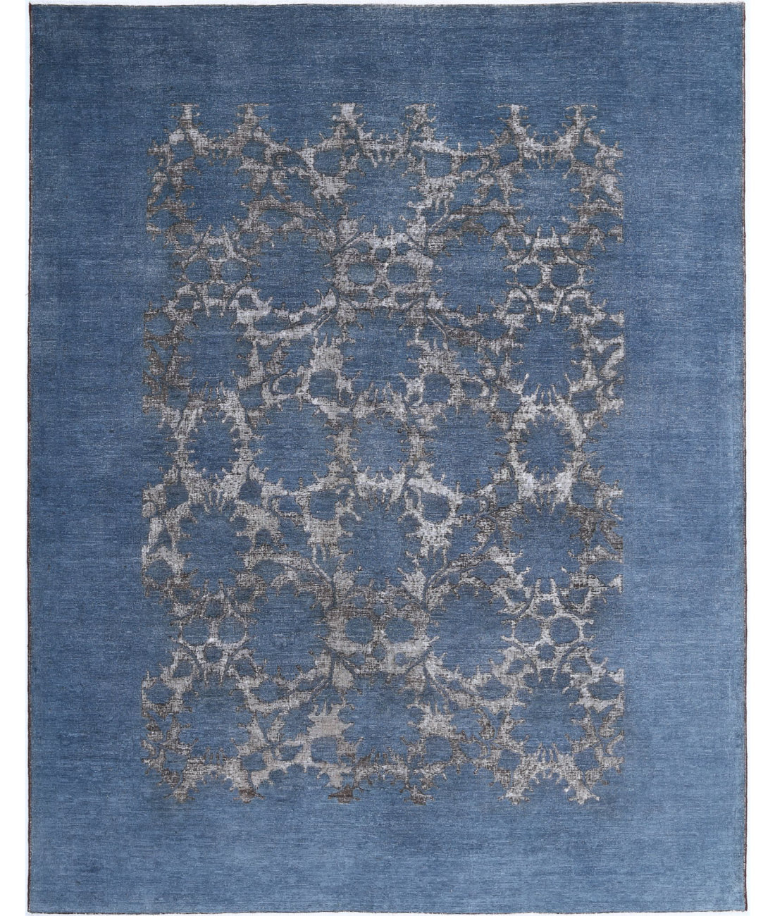 Onyx 9'2'' X 11'7'' Hand-Knotted Wool Rug 9'2'' x 11'7'' (275 X 348) / Blue / Grey