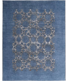 Onyx 9'2'' X 11'7'' Hand-Knotted Wool Rug 9'2'' x 11'7'' (275 X 348) / Blue / Grey