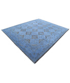 Onyx 8'1'' X 9'9'' Hand-Knotted Wool Rug 8'1'' x 9'9'' (243 X 293) / Blue / Blue