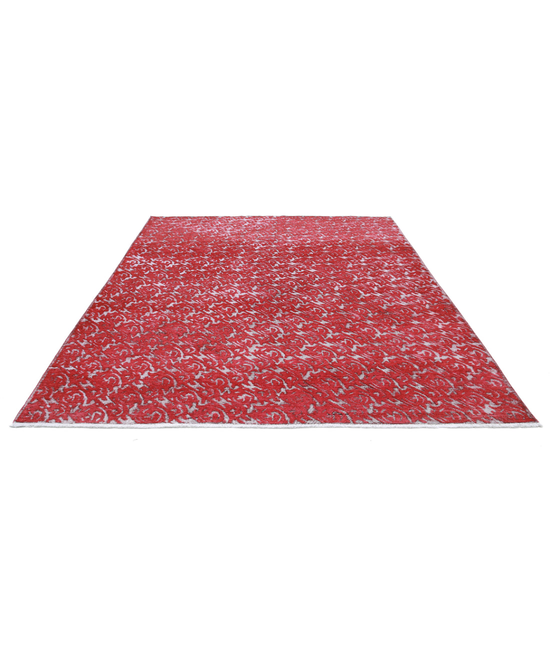 Onyx 7'9'' X 9'10'' Hand-Knotted Wool Rug 7'9'' x 9'10'' (233 X 295) / Red / Red