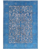 Onyx 6'10'' X 9'6'' Hand-Knotted Wool Rug 6'10'' x 9'6'' (205 X 285) / Teal / Teal