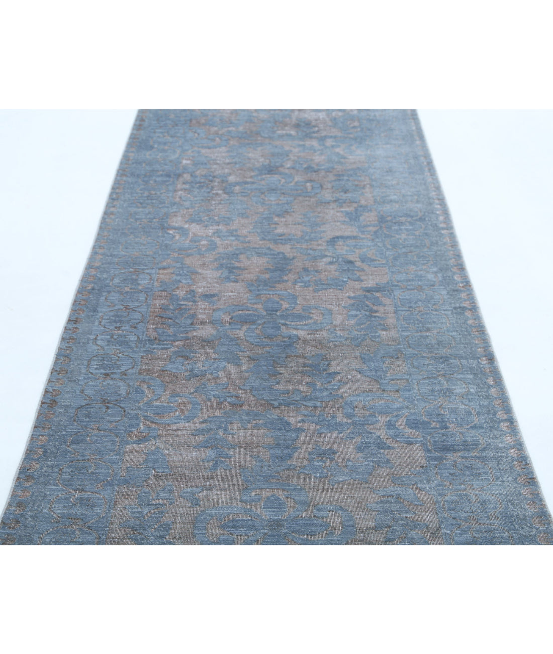Onyx 3'5'' X 15'11'' Hand-Knotted Wool Rug 3'5'' x 15'11'' (103 X 478) / Grey / Grey