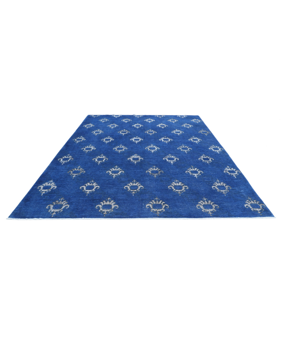 Onyx 8'9'' X 11'5'' Hand-Knotted Wool Rug 8'9'' x 11'5'' (263 X 343) / Blue / Ivory