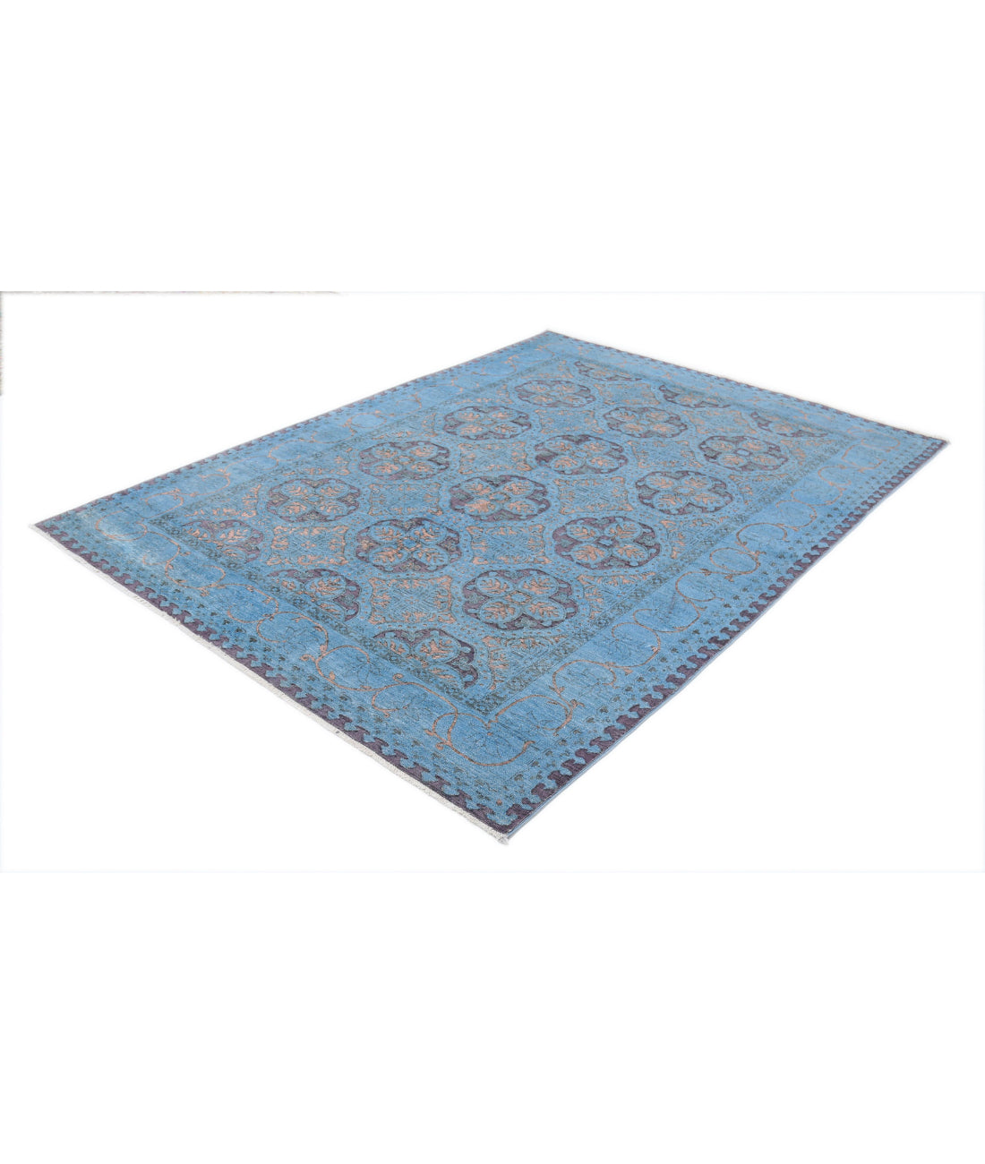 Onyx 5'10'' X 8'0'' Hand-Knotted Wool Rug 5'10'' x 8'0'' (175 X 240) / Blue / Purple