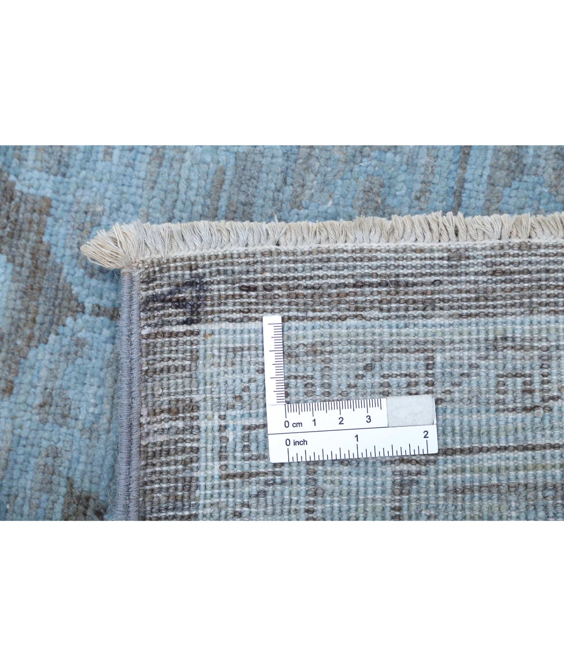 Overdye 7'9'' X 9'9'' Hand-Knotted Wool Rug 7'9'' x 9'9'' (233 X 293) / Teal / N/A