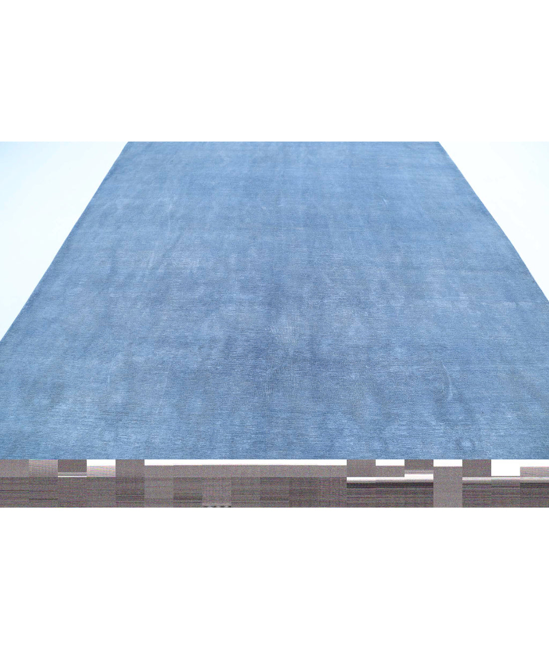 Overdye 8'8'' X 12'0'' Hand-Knotted Wool Rug 8'8'' x 12'0'' (260 X 360) / Blue / N/A