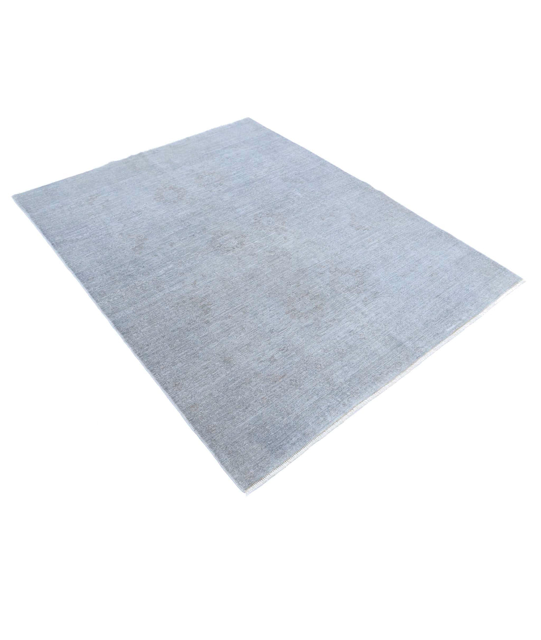 Overdye 4'11'' X 6'3'' Hand-Knotted Wool Rug 4'11'' x 6'3'' (148 X 188) / Grey / Grey