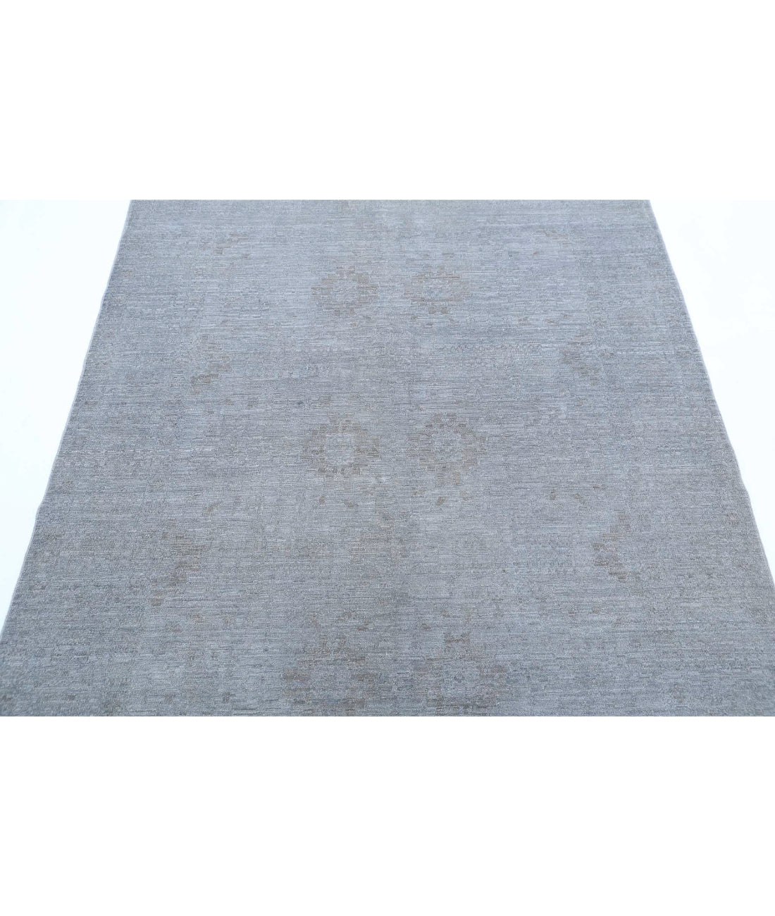 Overdye 4'11'' X 6'3'' Hand-Knotted Wool Rug 4'11'' x 6'3'' (148 X 188) / Grey / Grey