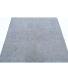 Overdye 4'11'' X 6'3'' Hand-Knotted Wool Rug 4'11'' x 6'3'' (148 X 188) / Grey / Grey