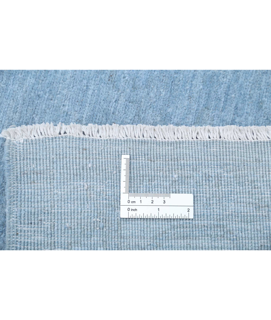 Overdye 8'1'' X 9'8'' Hand-Knotted Wool Rug 8'1'' x 9'8'' (243 X 290) / Blue / N/A