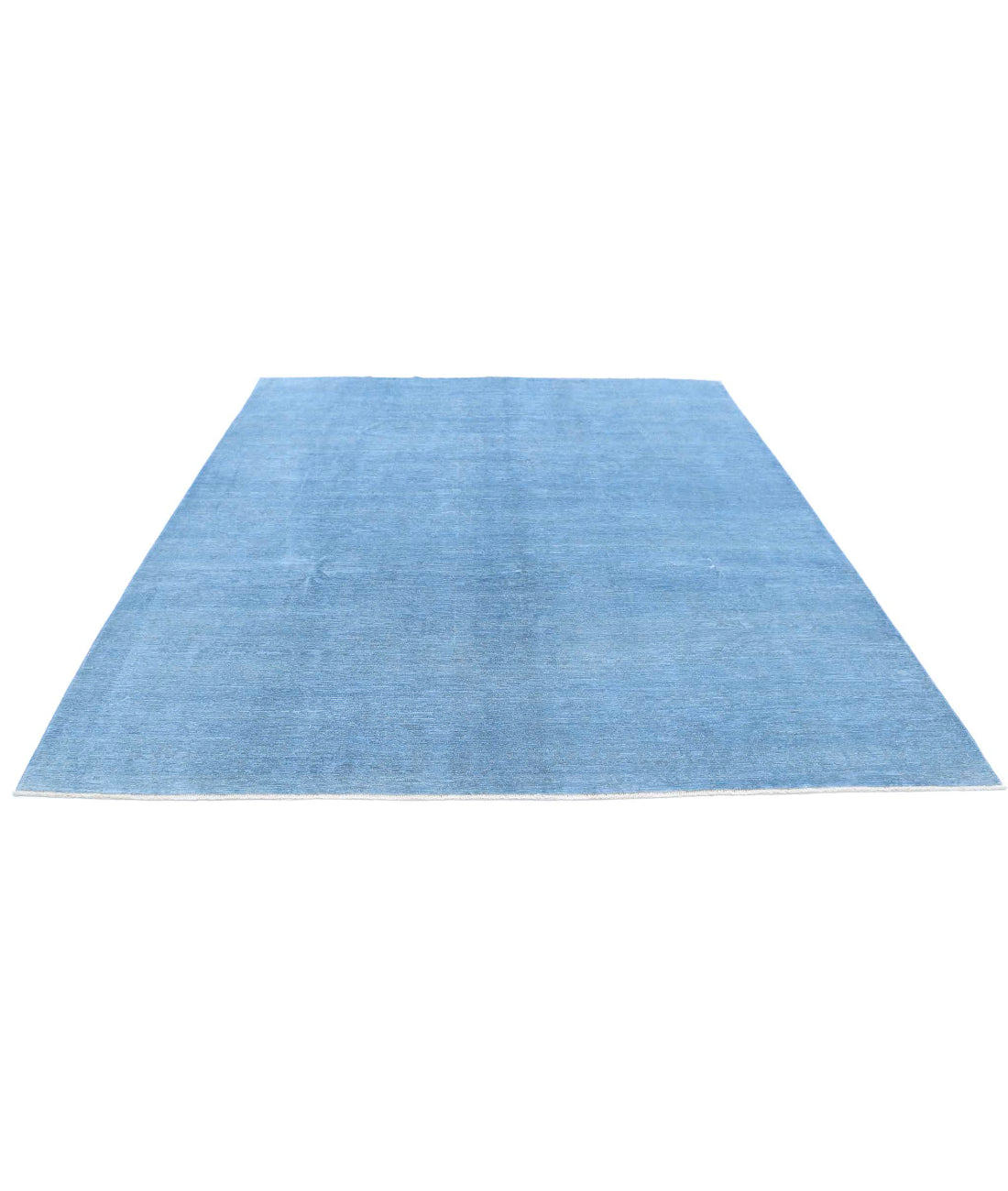 Overdye 7'11'' X 9'1'' Hand-Knotted Wool Rug 7'11'' x 9'1'' (238 X 273) / Blue / N/A
