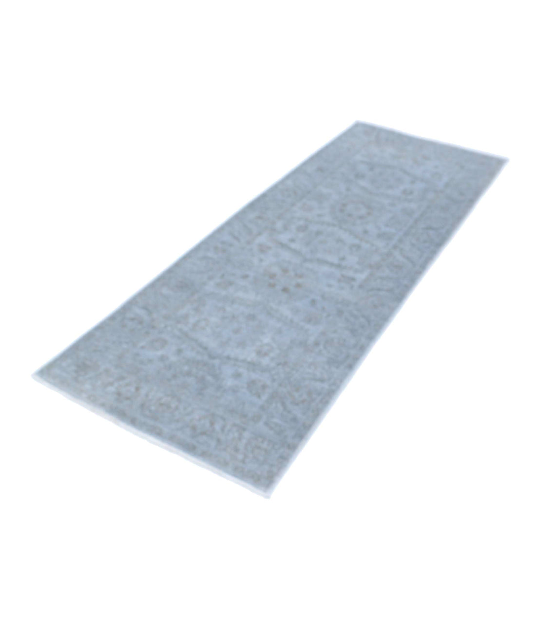 Overdye 2'8'' X 6'11'' Hand-Knotted Wool Rug 2'8'' x 6'11'' (80 X 208) / Blue / Blue
