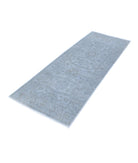 Overdye 2'8'' X 6'11'' Hand-Knotted Wool Rug 2'8'' x 6'11'' (80 X 208) / Blue / Blue