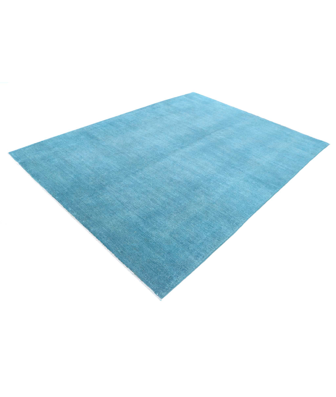 Overdye 6'10'' X 9'4'' Hand-Knotted Wool Rug 6'10'' x 9'4'' (205 X 280) / Blue / N/A