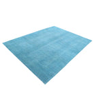 Overdye 6'10'' X 9'4'' Hand-Knotted Wool Rug 6'10'' x 9'4'' (205 X 280) / Blue / N/A