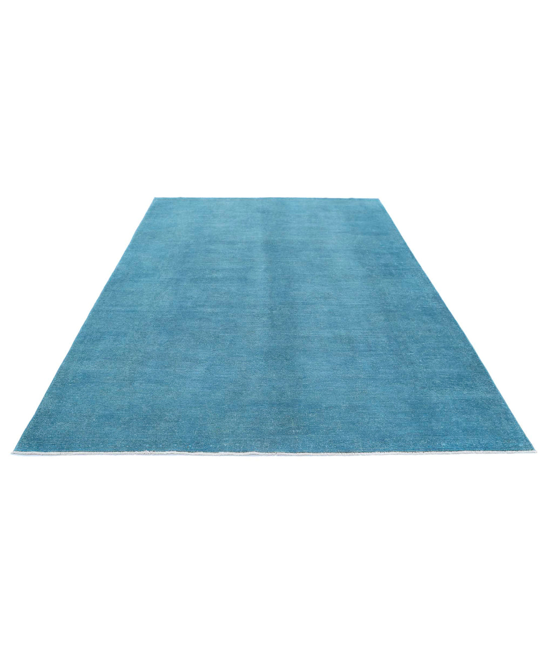 Overdye 6'10'' X 9'4'' Hand-Knotted Wool Rug 6'10'' x 9'4'' (205 X 280) / Blue / N/A