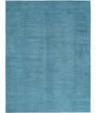 Overdye 6'10'' X 9'4'' Hand-Knotted Wool Rug 6'10'' x 9'4'' (205 X 280) / Blue / N/A