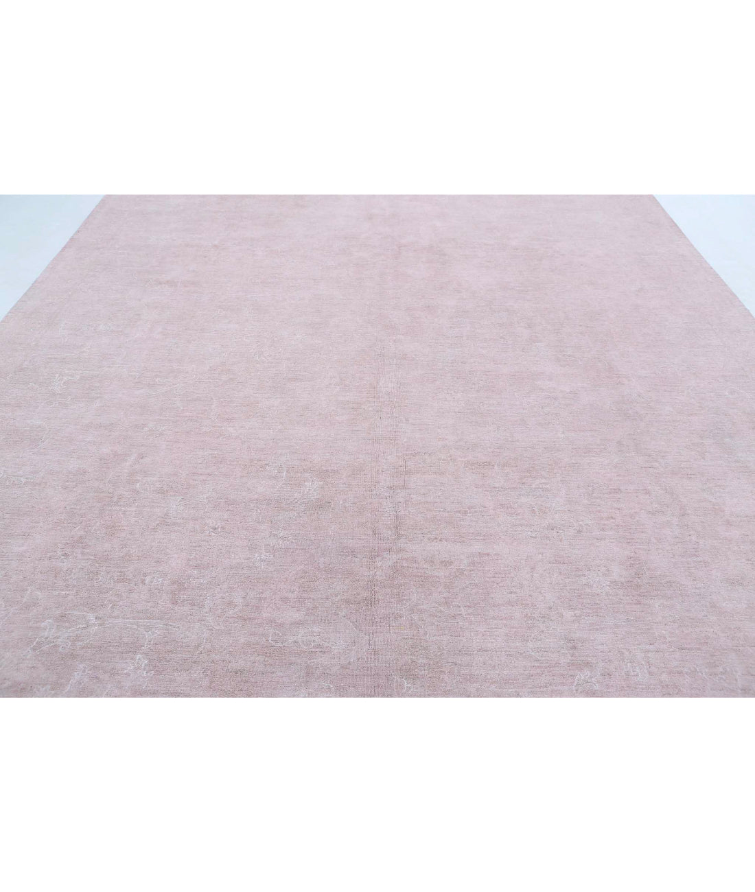 Overdye 9'11'' X 13'6'' Hand-Knotted Wool Rug 9'11'' x 13'6'' (298 X 405) / Pink / Pink