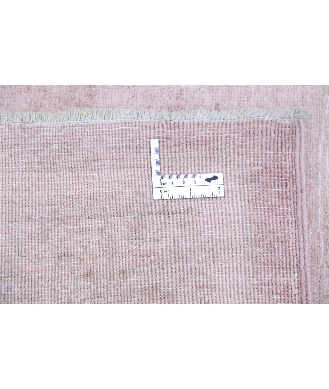 Overdye 9'11'' X 13'6'' Hand-Knotted Wool Rug 9'11'' x 13'6'' (298 X 405) / Pink / Pink